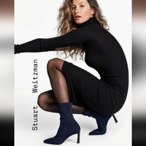 Stuart Weitzman Rapture 75 Stretch Sock Boot 7 - Picture 2 of 12